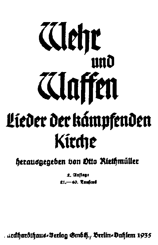 Wehr und Waffen