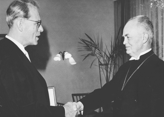 Otto Buhbe und Landesbishof Erdmann