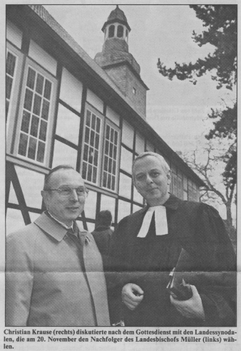 Prof. Dr. Müller und sein Nachfolger Christian Krause